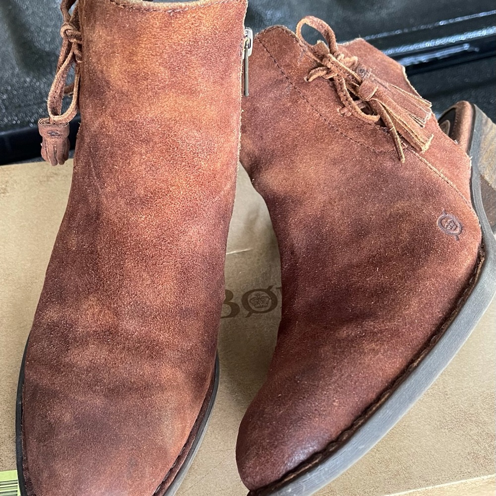 Born Monikah Rust half boots